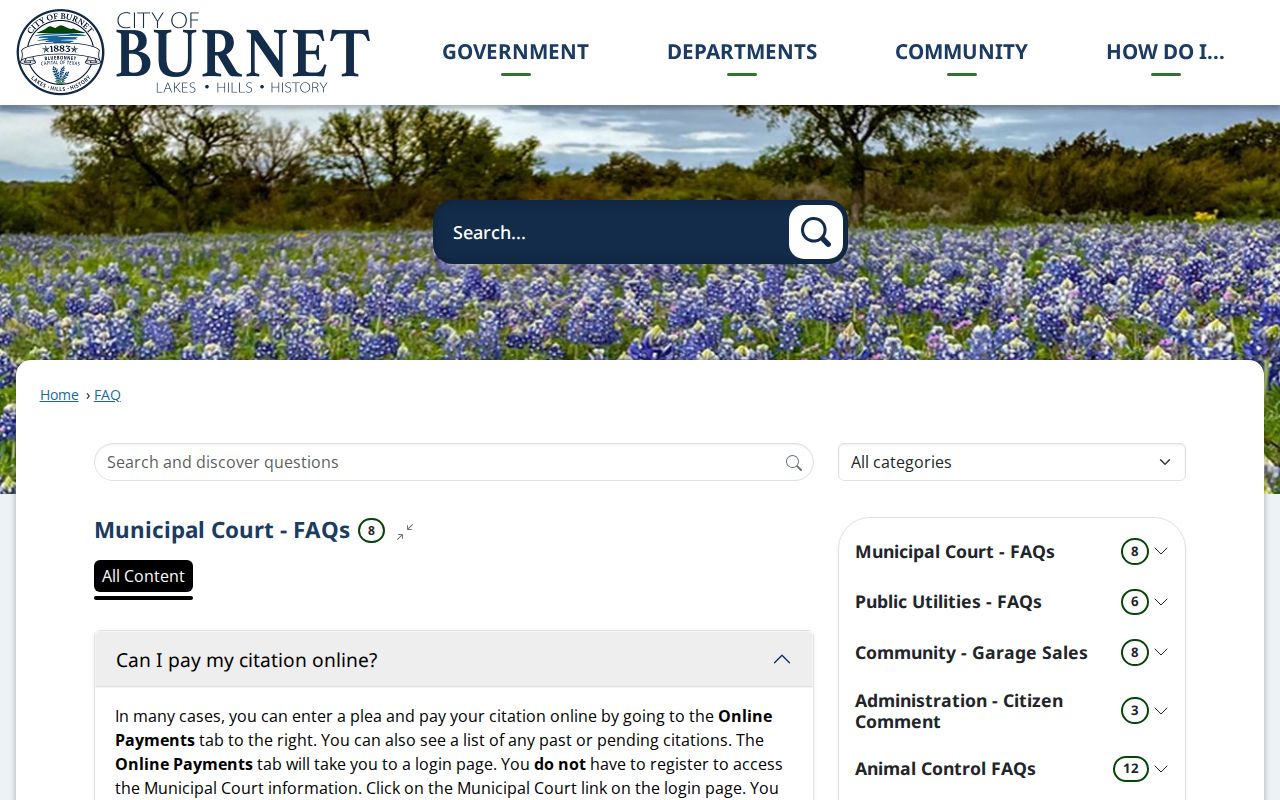 Burnet court docket date and plea FAQ